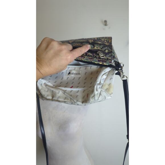 Sakroots by The Sak Artist Circle Tracy Boho Aztec Charging Crossbody - Picture 7 of 8